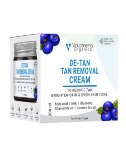 Volamena De Tan Massage cream For Face With Kojic Acid For Tan Removal & Skin Brightening For Women & Men 200 ml