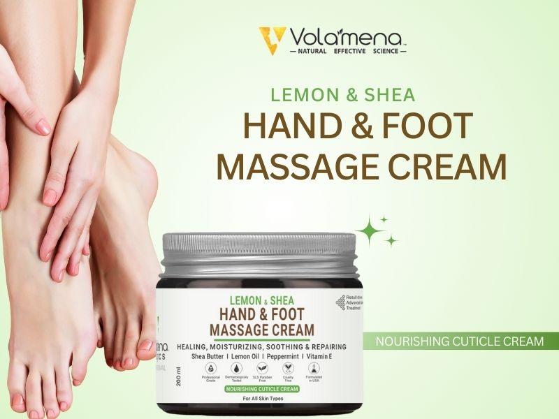 Volamena Organics Lemon & Shea hand and foot whitening Massage cream 200 ml