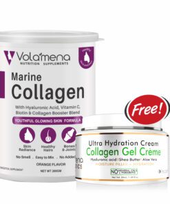 Volamena Nutrition Supplements  Marine Collagen Supplements | Brighter & youthful skin | Collagen for women & men 200 Gms.(collagen gel creme free)