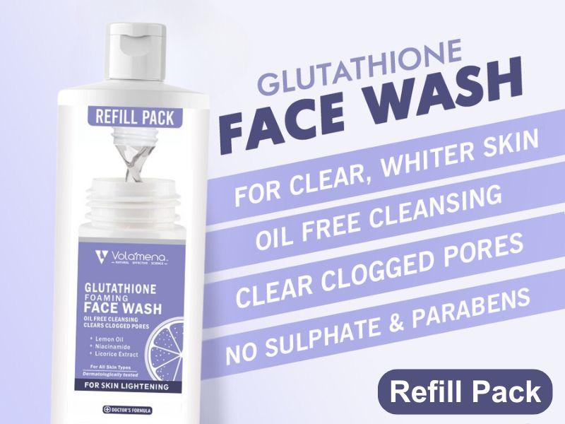 Volamena Glutathione foaming Face wash Refill pack 200 ml