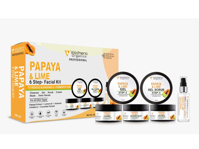 Volamena Organics Papaya & Lime Facial Kit 280 ml