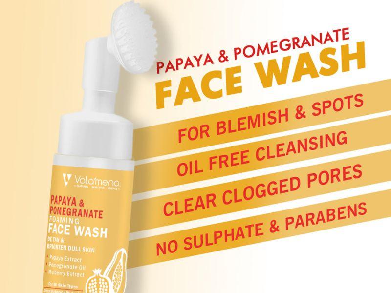Volamena Papaya & Pomegranate Foaming Face wash 150 ml