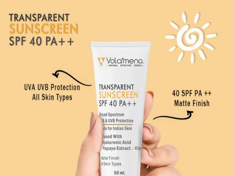Volamena transparent sunscreen with SPF 50 ++ 50 ml