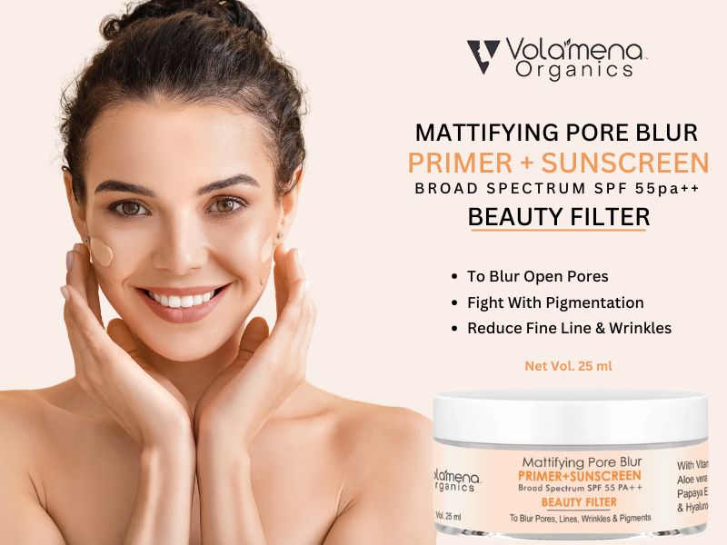 Volamena Pore minimizing Matte Primer sunscreen with SPF 30 ++ 40 ml