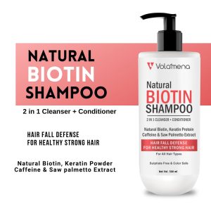 Volamena Natural Biotin shampoo 2 in 1 Gentle Cleanser 500 ml