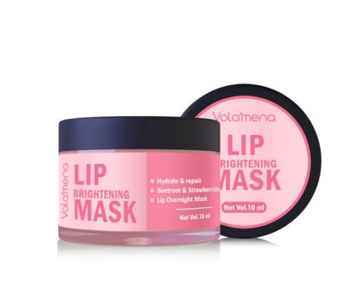 Volamena Overnight Lip Sleeping Mask Moisturizing & Lighten Dark Lips Balm For Women 10 ml
