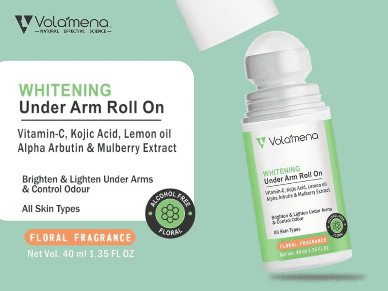 Volamena Whitening Underarm Roll on with floral Fragrance 40 ml