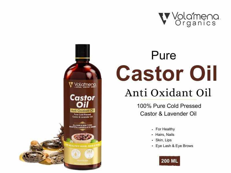 Pure Cold Pressed Castor Oil 200 ml