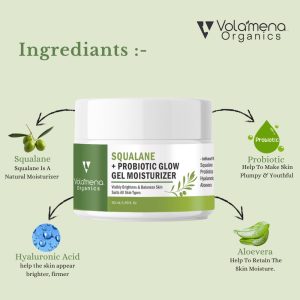 Volamena organics Squalane Probiotic Glow Gel moisturizer 50 ml