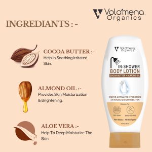 Volamena Cocoa + Almond In-Shower Body Lotion 200 ml