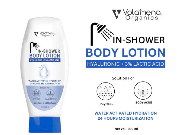 Volamena Organics Hyluronic + lactic acid In-Shower Body Lotion 200 ML