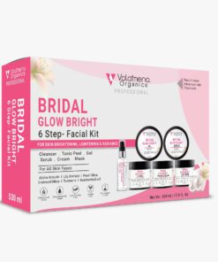 Volamena Bridal Glow Bright 6 Step Facial Kit For Women & Men With Pearl Mica, Diamond Mica, For Skin Brightening & Glow Facial Kit