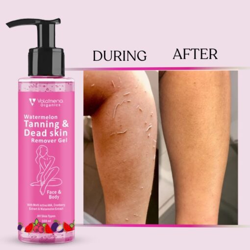 Watermelon Tanning & Dead skin Removal Gel For Face & Body | Visibly Tan Removal | Removes Dead Skin & Brighten Skin | Dead Skin Remover Gel For women & Men 100 ml