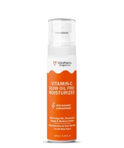 Volamena Organics Vitamin C Glow Oil Free Moisturizer For face, Hydration For Dry Skin, Moisturizer For Women & Men 100 ml
