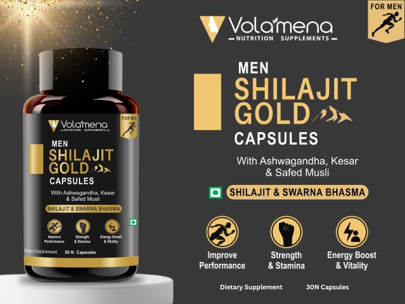 Volamena Nutrition Supplement Shilajit Gold Capsules 60 N