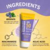 Volamena Berry & kojic Acid Purple Sunscreen SPF 50 PA+++ For Pigmentation-Free Skin UVA/B & Blue Light Protection, Anti-Pollution, No White Cast 50 ml