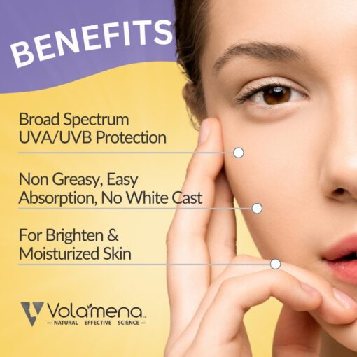 Volamena Berry & Kojic Acid Purple Sunscreen SPF 50 PA+++ For Pigmentation-Free Skin UVA/B & Blue Light Protection, Anti-Pollution, No White Cast 100 ml