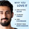 Volamena For Men Mattifying Foundation With SPF 50++++ Light Shade, | With Hyaluronic Acid & Argan Oil | For Even Natural Glow, Flawless Finish | With Dual Action Moisturizer + Sunscreen | 30ml