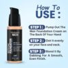 Volamena For Men Mattifying Foundation With SPF 50++++ Light Shade, | With Hyaluronic Acid & Argan Oil | For Even Natural Glow, Flawless Finish | With Dual Action Moisturizer + Sunscreen | 30ml