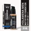 Volamena For Men Mattifying Foundation With SPF 50++++ Medium Shade, | With Hyaluronic Acid & Argan Oil | For Even Natural Glow, Flawless Finish | With Dual Action Moisturizer + Sunscreen | 30ml