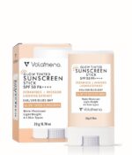 Volamena Glow Tinted Sunscreen Stick SPF 50 Pa++++ | Protection Against UVA/UVB | Ceramide, Avocado Oil & Licorice Extract Broad Spectrum, Water & Sweat resistant | For All Skin Types | 20g Volamena Glow Tinted Sunscreen Stick SPF 50 Pa++++ | Protection Against UVA/UVB | Ceramide, Avocado Oil & Licorice Extract Broad Spectrum, Water & Sweat resistant | For All Skin Types | 20g