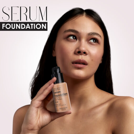 Volamena Light Weight Mattefying Serum Foundation With SPF 30PA++++, Beige, | With Hyaluronic Acid & Alpha Arbutin | High Coverage For Even Natural Glow | Flawless Finish | 25ml