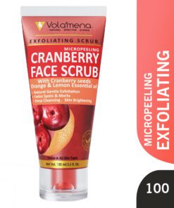 Volamena Exfoliating Micropeeling Cranberry Face Scrub For Deep Cleansing & Brightening 100 ml