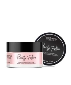 Volamena Organics Beauty Filter For Smooth Glass Skin With Hyaluronic Acid, Papaya extract For three-in-one benefits like Primer, Pore Blur and Protects Skin from Sun Damage 15ml