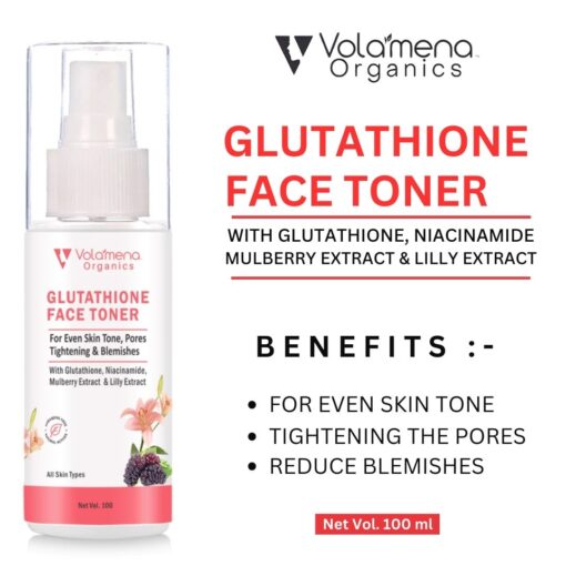 Volamena Organics Glutathione Face Toner For Even Skin Tone 100 ml