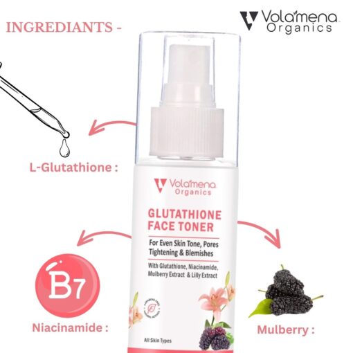 Volamena Organics Glutathione Face Toner For Even Skin Tone 100 ml