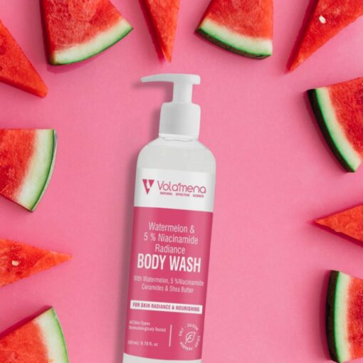 Volamena Watermelon & 5% Niacinamide Radiance Body Wash With Watermelon & Niacinamide For Skin Radiance & Nourishing 200 ml