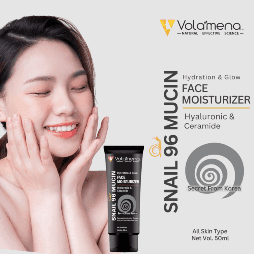 Volamena Snail Hydration Glow Face Moisturizer With Snail Mucin & Hyaluronic Acid For Hydration & Glow 50 ml Volamena Snail Hydration Glow Face Moisturizer With Snail Mucin & Hyaluronic Acid For Hydration & Glow 50 ml